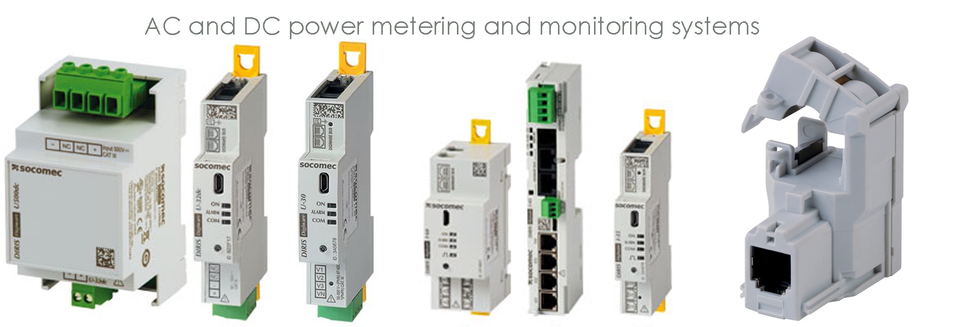 AC and DC power metering and monitoring 