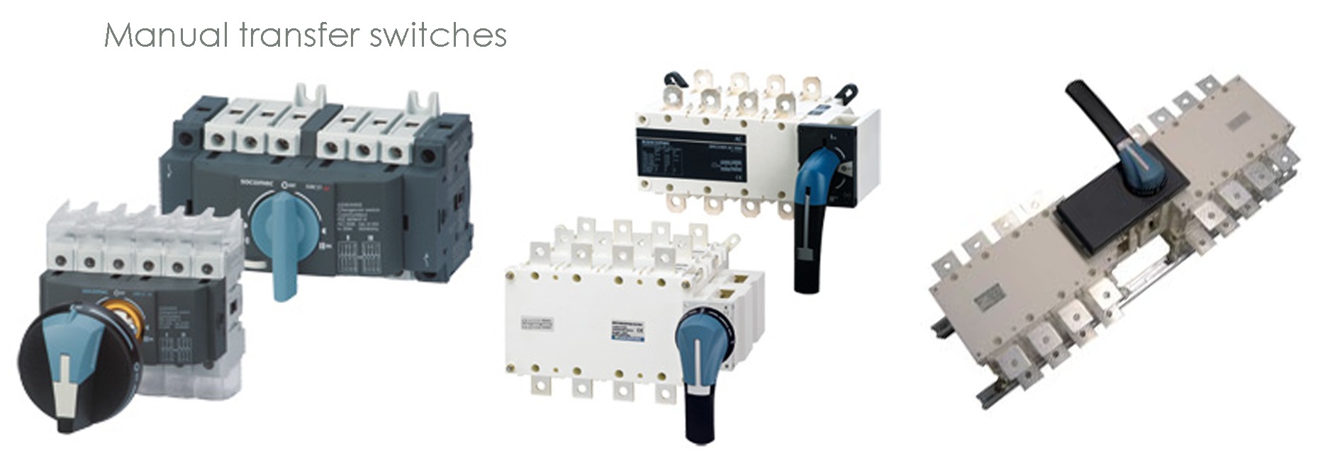 Manual transfer switches
